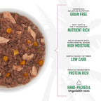 Tiki Cat Aloha Friends, Tuna, Ocean Whitefish & Pumpkin, Grain-Free & High Moisture, Wet Cat Food for All Life Stages 3 oz. Can (12 Count)