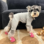 Dog Shoes Breathable Dog Shoe for Hot Pavement, Dog Booties and Paw Protectors, Non-Slip Waterproof Dog Sandals Boots (Pink, M: (2.6’’x2.3'')(L*W))