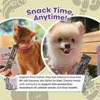 Grab & Go Squeeze Vita Stick Lickable Treats for Dogs & Cats. 49 Liver Support Sticks with Essential multivitamins. Soft and Tasty Paste for All Life Stages, Supporting Liver Health