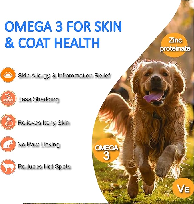 Freeze Dried Probiotics for Dogs - Chicken Flavor - 120 Chews - 6 Billion CFUs, 12 Strains + Prebiotics, Enzymes & Omega 3 for Gut Health, Digestive Health, and Skin & Coat Health