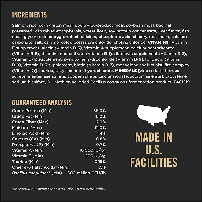 Purina Pro Plan Complete Essentials Shredded Blend Salmon and Rice Formula Adult High Protein Cat Food - 6 lb. Bag