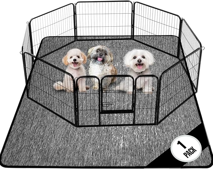 PUPIBOO Washable Pee Pads for Dogs and Cats - XXL (1 Pack) 6 FT X 6 FT Super Absorbent Reusable Puppy Training Pads - 100% Waterproof, Leak-Proof & Non-Slip Whelping Pads for Pet Housebreaking