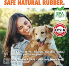 Max Fusion Made with Nike Grind, Arlee Weeble Treat Dispensing Dog Toy, Treat Dispenser, Durable Treat Toys for All Dogs, Natural Rubber Chew Toy, Medium, Red, 1 Count