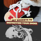 2 Pack No Stuffing Squeaky Dog Toys for Small, Medium and Large Dogs - Interactive Tug of War Puppy Chew Snuffle Toy, Dog Birthday for Dog Presents - Shoe