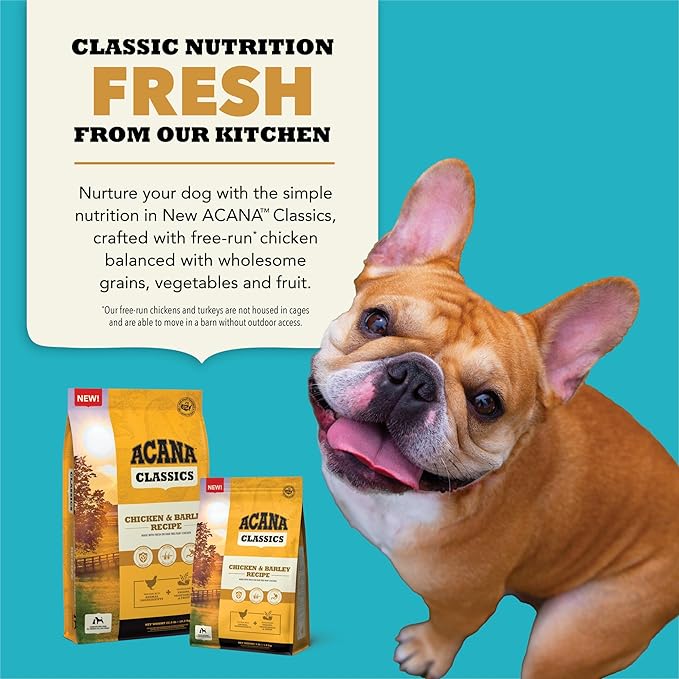 ACANA Classics Dry Dog Food Chicken and Barley Recipe 22.5lb Bag