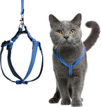 Filbert Cat Harness and Leash Set with Reflective Strip, Thin Cat Harness Escape Proof with Leash, Step-in, Adjustable, Indoor Outdoor, Easy-to-Put-On
