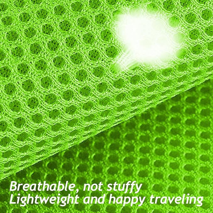 shudyear Summer cat Chest Harness and Leash, Anti-Escape Adjustable Soft mesh cat Leash and Chest Harness Set for All Types of Cats cat Vests (Size M,Green)