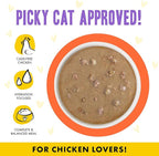 Weruva B.F.F. OMG - Best Feline Friend Oh My Gravy!, Chicken & Salmon Shine Bright with Chicken & Salmon in Gravy, 2.8oz Pouch (Pack of 12)