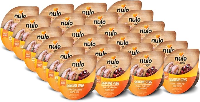 Nulo FreeStyle Cat & Kitten Chicken & Chicken Liver Stew, All Natural Grain-Free Cat Food, 2.80 Ounce (Pack of 24)