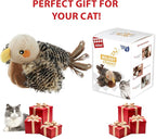 Gigwi Flappy Bird Cat Toy for Indoor Cats, Rechargeable Lifelike Interactive Flapping Bird Cat Toy Tweet, Flapping Wings & Lively Chirping, Automatic Catnip Toys for Cats Kitten, Touch Activated