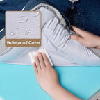 EHEYCIGA Orthopedic Dog Beds for Large Dogs, Waterproof Memory Foam Large Pet Bed with Sides, Non-Slip Bottom and Egg-Crate Foam Dog Couch Bed with Washable Removable Cover, Navy