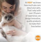 K&H Pet Products Thermo-Kitty Bed Heated Cat Bed for Indoor Cats , Electric Warming Bed for Cats and Small Dogs, Washable Thermal Plush Calming Round Pet Bed - Large 20" Sage/Tan
