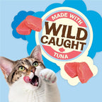 Purina Friskies Natural Cat Treats, Party Mix Natural Yums With Wild Tuna - (Pack of 6) 6 oz. Pouches