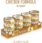 Weruva Senior Cat Food, Chicken in Gravy, 3oz Can, Pack of 12