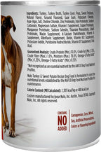 Nulo Grain-Free Turkey & Sweet Potato Recipe Adult Wet Canned Dog Food, 13 Ounce, 12 Cans
