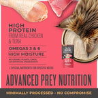 Tiki Cat Solutions Mobility Mousse, Chicken & Tuna Recipe in Broth, Formulated to Support Healthy Joints, Functional Wet Cat Food, 2.4 oz. Pouch (12 Count)