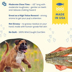 A Better CHEW – Wild Caught Cod Skin Dog Treats | Sourced and Made in The USA, Single Ingredient, Dehydrated | Natural, Healthy Alternative to Rawhides + Bully Sticks, Long Lasting Chew