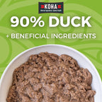 KOHA Limited Ingredient Diet Duck Entrée for Dogs - Sensitive Stomach Canned Dog Food - High Protein, No Fillers Pate Dog Food - 13 oz Pack of 12