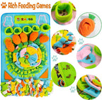 Pet Snuffle Mat for Dogs Sniff Mat Nosework Feeding Mat Slow Feeder Interactive Dog Puzzle Toys for Training and Stress Relief Encourages Natural Foraging Skills (31''x19''（Blue）)