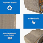 TV Cat Scratcher Cardboard Lounge Bed, Cat Scratching Board, Durable Board Pads Prevents Furniture Damage