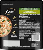 Cesar Wholesome Meals Wet Dog Food, Chicken, Carrots, Barley & Green Beans Recpie, 17.6 oz. Pouch (6 Count, Pack of 2)