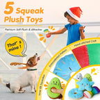 Zeaxuie 25 Pack Luxury Dog Chew Toys for Puppy, Dog Toys with Ropes, Treat Ball and Squeaky Puppy Toys for Teething Small Dogs