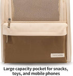 YaKuss Cat Carrier Backpack,Steel Wire Frame More Stable,600D Wear-Resistant Oxford Fabric, Dog Carrier Cat Backpacks Suitable for Travel