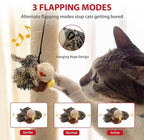 Gigwi Flappy Bird Cat Toy for Indoor Cats, Rechargeable Lifelike Interactive Flapping Bird Cat Toy Tweet, Flapping Wings & Lively Chirping, Automatic Catnip Toys for Cats Kitten, Touch Activated