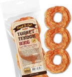 Gootoe Turkey Tendon Dog Treats, Ring (M) 3.17 oz, USA-Sourced Turkey Tendon, Natural Snack, Premium Puppy Chews, Hypoallergenic, Reseal Value Bags, Size for Medium Dogs