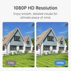 Noorio Solar Security Cameras Wireless Outdoor, 4-Pack 1080P Battery Powered Magnetic Outdoor Camera with AI Motion Detection, 2.4G WiFi Home Security Camera Color Night Vision, Local Storage