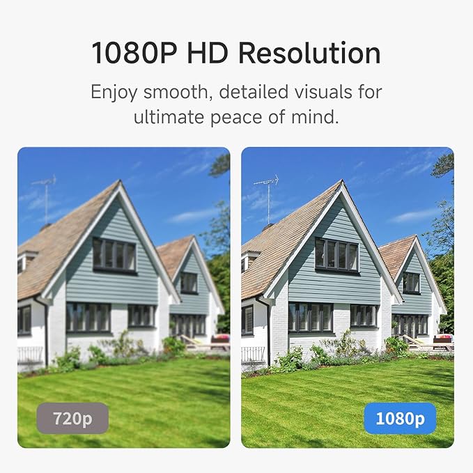 Noorio Solar Security Cameras Wireless Outdoor, 4-Pack 1080P Battery Powered Magnetic Outdoor Camera with AI Motion Detection, 2.4G WiFi Home Security Camera Color Night Vision, Local Storage