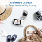 VTech VM819 Baby Monitor with Camera and Audio, 2.8” Screen Portable Baby Camera, Night Vision, 2-Way Audio, Temperature Sensor and Lullabies, Secure Transmission No WiFi, Ideal for Baby/Elderly/Pet