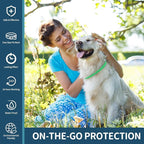 4 Pack Flea Collar for Dogs, Flea and Tick Collars for Dogs, 32 Months Flea and Tick Prevention for Dog, Dog Flea and Tick Treatment, Water-Resistant & Adjustable Flea Collar - Green&Yellow