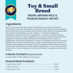 Solid Gold Toy & Small Breed Dog Food Dry Small Bites – Real Bison & Healthy Whole Grain Dogfood – Potato Free, High Fiber Healthy Dog Kibble w/Probiotics for Gut Health – NutrientBoost™ – 11 lb