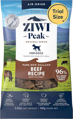 ZIWI Peak Air-Dried Dog Food – Beef - All Natural, High Protein, Grain Free, Limited Ingredient w/Superfoods (3.5oz)
