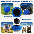 Dog Balls: Interactive Dog Ball Auto Rolling - Interactive Dog Toys for Aggressive Chewers - Bouncy & Throwable, Type-C Rechargeable, Washable, for Small & Medium & Large Dogs – Blue