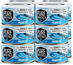 Minced Tuna and Tuna Loin Wet Canned Cat Food, 100% Mercury-Tested, Moist Can Fish for Cats, Grain-Free, Protein, Non-GMO, 3oz, Pack of 12
