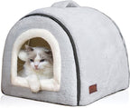 Cat Bed for Indoor Cats，Foldable cat cave，Anti-Slip & Water-Resistant Bottom，cat Houses for Indoor Cats or Small Dogs, Kitten Tent, Rabbit Bed，Large cat beds & Furniture