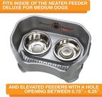Neater Pet Brands Stainless Steel Slow Feed Dog Bowl for Fast Eating Medium Breed, Metal Slow Feeder Dog Bowl Fits in Medium Neater Feeder Deluxe, for Puppy or Dogs (19-40 lbs), 1 Cup Food Capacity