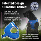DOGGIE DESIGN American River Solid Ultra Choke-Free Dog Harness - Cobalt Blue (XXX-Large)