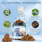 200 PCS Hemp Calming Chews for Dogs 200, Advanced Calming Treats for Dogs with Hemp Oil Melatonin Chamomile for Anxiety Relief, Separation, Stress Relief - Chicken Flavor