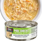 KOHA Pure Shreds Chicken and Duck Entrée for Cats, High Protein Wet Cat Food, 5.5oz Cans (Pack of 12)