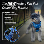 Doggie Design Venture Paw No Pull Dog Harness - Simple Adjustable Puppy Harness - Anti Pull Dog Collar for Walks and Outdoor Adventures - Mountain Lake, M