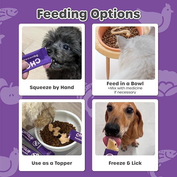 Squeeze Vita Stick Lickable Treats for Dogs & Cats. 7 Joint Support Sticks with Essential multivitamins. Soft and Tasty Paste for All Life Stages, Supporting Joints Health