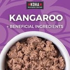 KOHA Limited Ingredient Diet Kangaroo Pate for Cats - Single Meat Cat Food for Sensitive Stomachs - Pate Kangaroo Cat Food with No Fillers - 5.5 oz Pack of 24