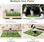 Qeils Reusable Dog Pee Pads, 2 Pack Super Absorbent & Leakproof Washable Puppy Pads with Soft Green Top Layer, for Potty Training, Crates, Couch, Car Seats & Pet Beds, 18"x 30"