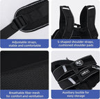 Dog Backpack Carrier for Small Dogs,Dog Lift Harness,Adjustable Padded Breathable Straps, Disabled, Joint Injuries, Arthritis, Loss of Stability,L(18.5-29.5LBS)