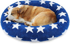 Calming Donut Dog Beds for Small to Medium Dogs, Cuddler Round Dog Beds for Sweet Dream, 27 Inch Cat Beds for Indoor Cats Up to 25 lbs Pet, Washable Dog Bed with Removable Water Resistant Lining Cover