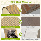 cat Scratching Post-Cat Scratching Pad with Corkcat beds for Indoor Cats-cat Scratch with 2 Pcs Cardboard,Easy Replace,Scratching Board Toy,Eco-Friendly Sustainable Kitten Scratching Post-cat ramp