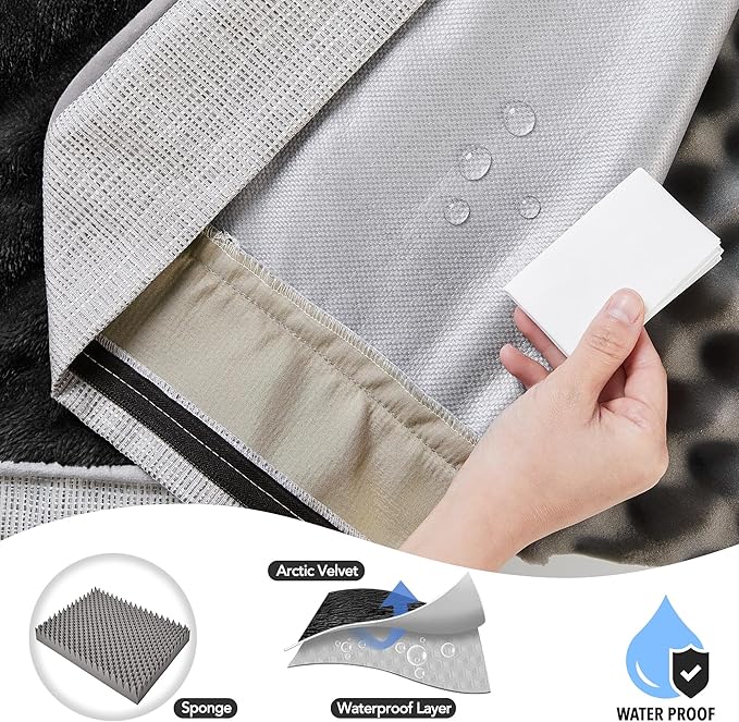 Deconovo Orthopedic Dog Bed for Medium & Large Dogs – Supportive Memory Foam with Washable Cover, Non-Slip Base – Comfort for Senior, Arthritic & Active Pets, Dark Grey, 44" Lx32 Wx3 Th